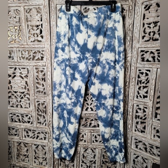 True Craft Blue Tie Dye Joggers with Pockets Womens Size Large - Picture 3 of 9